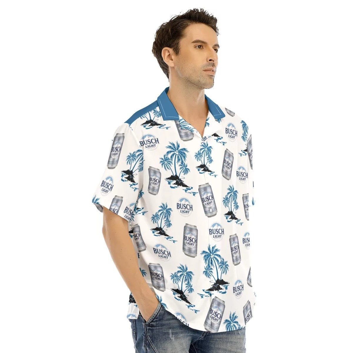 Busch Light Hawaiian Shirt Beach Gift For Busch Fans