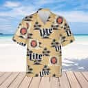 Miller Lite Hawaiian Shirt Island Pattern Beer Lovers Gift Miller Lite Hawaiian Shirt Island Pattern Beer Lovers Gift