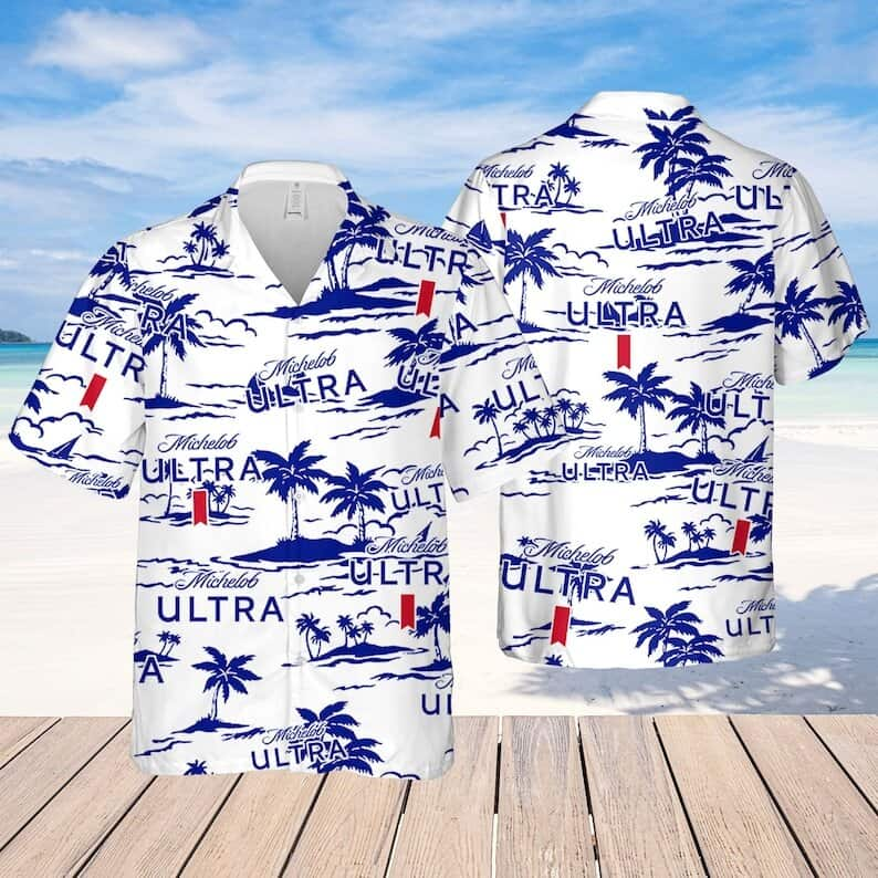 Michelob Ultra Hawaiian Shirt Beach Pattern Gift For Beer Lovers