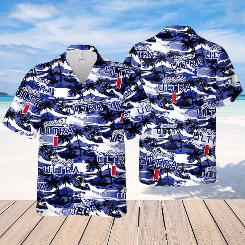 Summer Vibes Michelob Ultra Beer Hawaiian Shirt Island Pattern