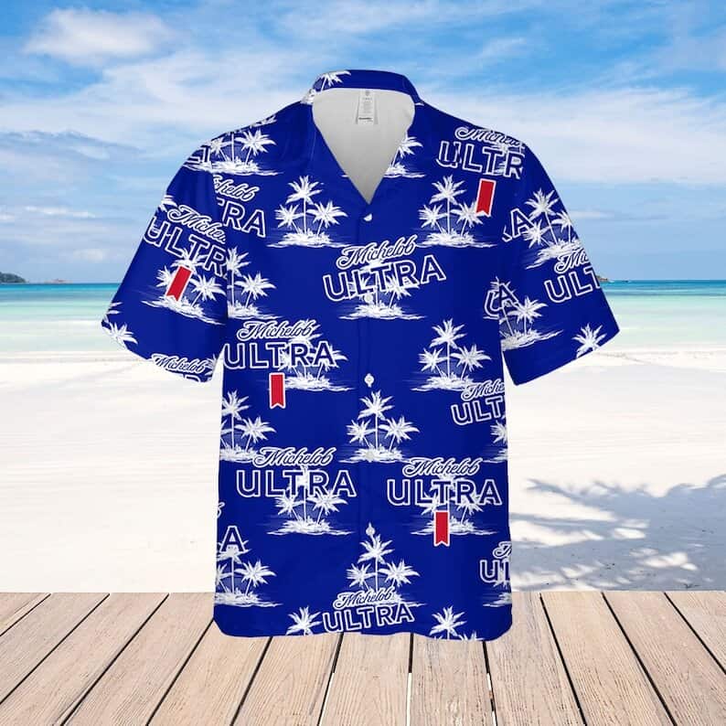 Michelob Ultra Hawaiian Shirt Island Pattern Beach Lovers Gift Michelob Ultra Hawaiian Shirt Island Pattern Beach Lovers Gift
