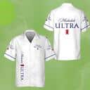 White Michelob Ultra Beer Hawaiian Shirt All Over Print White Michelob Ultra Beer Hawaiian Shirt All Over Print