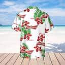 Budweiser Beer Hawaiian Shirt Hibiscus Flower Pattern