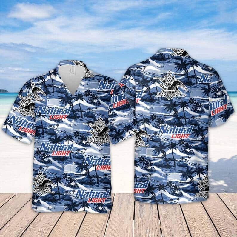 Natural Light Hawaiian Shirt Island Pattern Beach Lovers Gift