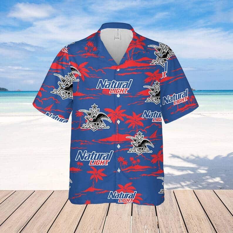 Natural Light Hawaiian Shirt Beach Gift For Beer Lovers Natural Light Hawaiian Shirt Beach Gift For Beer Lovers
