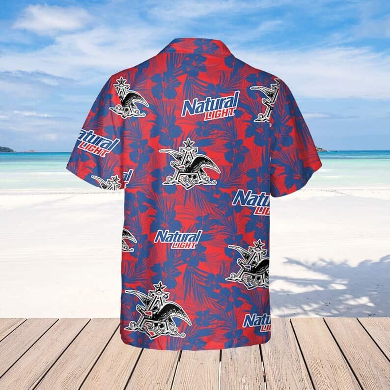 Natural Light Hawaiian Shirt Tropical Flower Pattern Practical Beach Gift Natural Light Hawaiian Shirt Tropical Flower Pattern Practical Beach Gift