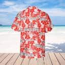 Beck's Beer Tropical Flower Pattern Hawaiian Shirt