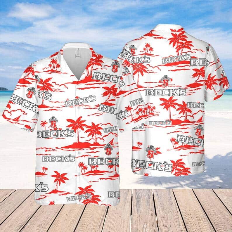 Beck's Beer Hawaiian Shirt Beach Gift For Friend