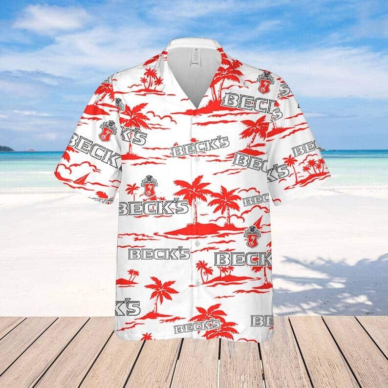 Beck's Beer Hawaiian Shirt Beach Gift For Friend Beck's Beer Hawaiian Shirt Beach Gift For Friend