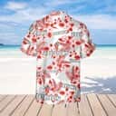 Beck's Beer Tropical Flower Pattern Hawaiian Shirt Beach Lovers Gift