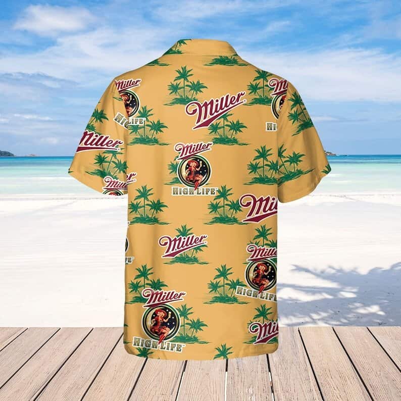 Miller High Life Hawaiian Shirt Island Pattern Beer Lovers Gift Miller High Life Hawaiian Shirt Island Pattern Beer Lovers Gift