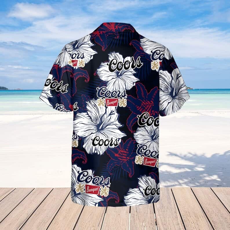 Coors Banquet Floral Pattern Hawaiian Shirt Beach Gift For Beer Lovers Coors Banquet Floral Pattern Hawaiian Shirt Beach Gift For Beer Lovers