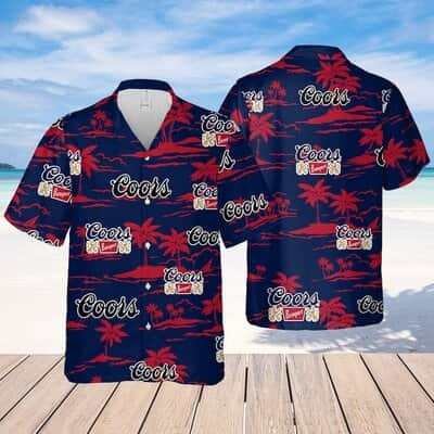 Coors Banquet Beer Beach Pattern Hawaiian Shirt Coors Banquet Beer Beach Pattern Hawaiian Shirt