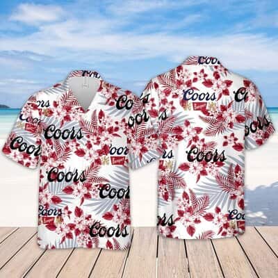 Coors Banquet Beer Flower Pattern Hawaiian Shirt Coors Banquet Beer Flower Pattern Hawaiian Shirt