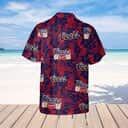 Coors Banquet Beer Tropical Flower Pattern Hawaiian Shirt Beach Gift For Him