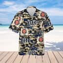 Miller Lite Beer Hawaiian Shirt Island Pattern Miller Lite Beer Hawaiian Shirt Island Pattern