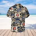 Miller Lite Beer Hawaiian Shirt Island Pattern