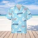Keystone Light Beer Beach Pattern Hawaiian Shirt
