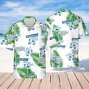Keystone Light Hibiscus Flower Pattern Hawaiian Shirt Beach Gift For Beer Lovers