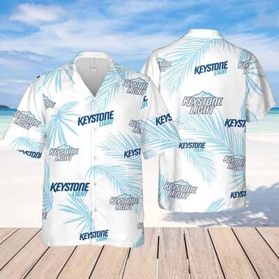 Keystone Light Beer Palm Leaves Pattern Hawaiian Shirt Beach Lovers Gift Keystone Light Beer Palm Leaves Pattern Hawaiian Shirt Beach Lovers Gift