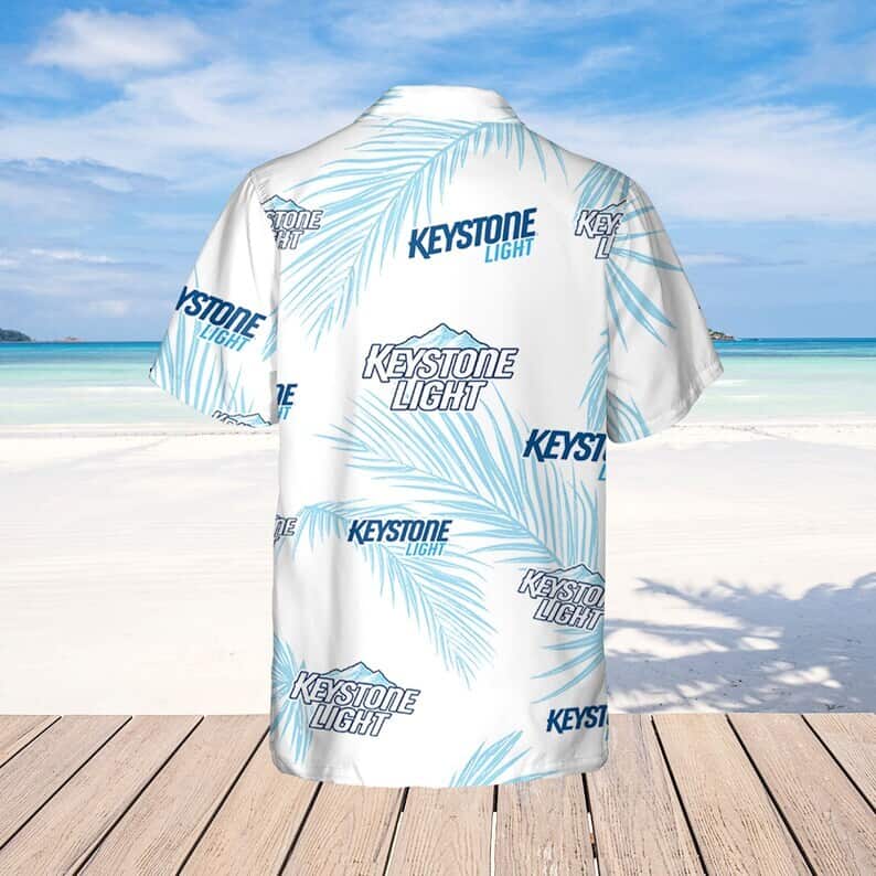 Keystone Light Beer Palm Leaves Pattern Hawaiian Shirt Beach Lovers Gift Keystone Light Beer Palm Leaves Pattern Hawaiian Shirt Beach Lovers Gift