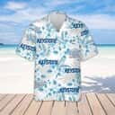 Keystone Light Beer Tropical Flower Pattern Hawaiian Shirt Gift For Beach Trip