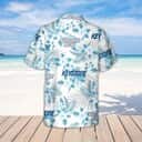 Keystone Light Beer Tropical Flower Pattern Hawaiian Shirt Gift For Beach Trip