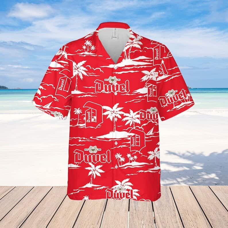 Duvel Beer Beach Pattern Hawaiian Shirt