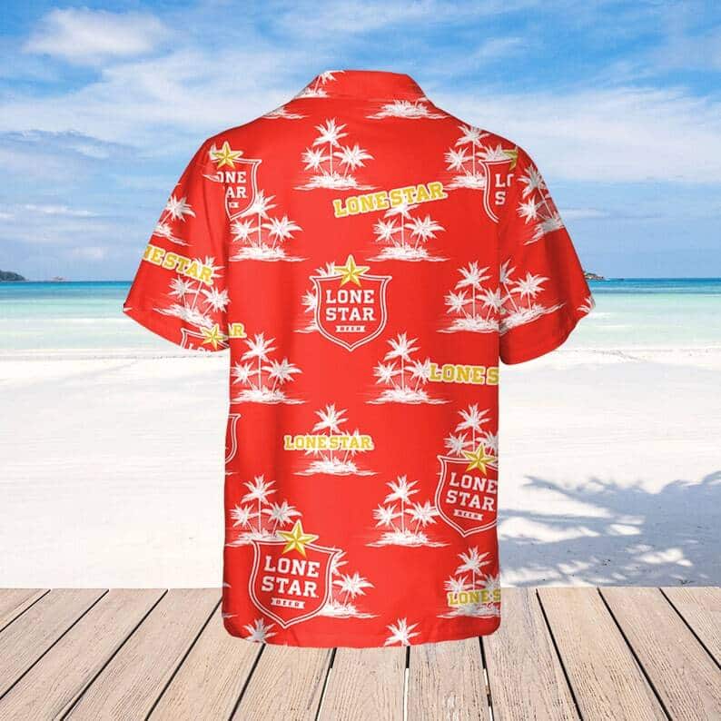 Lone Star Coconut Island Pattern Hawaiian Shirt Practical Beach Gift