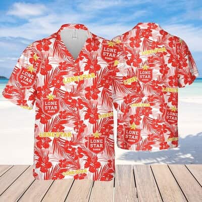 Lone Star Tropical Flower Pattern Hawaiian Shirt Best Beach Gift Lone Star Tropical Flower Pattern Hawaiian Shirt Best Beach Gift