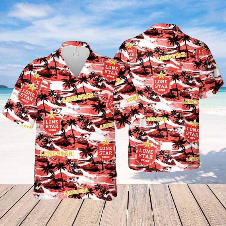 Lone Star Island Pattern Hawaiian Shirt Beach Gift For Friend Lone Star Island Pattern Hawaiian Shirt Beach Gift For Friend