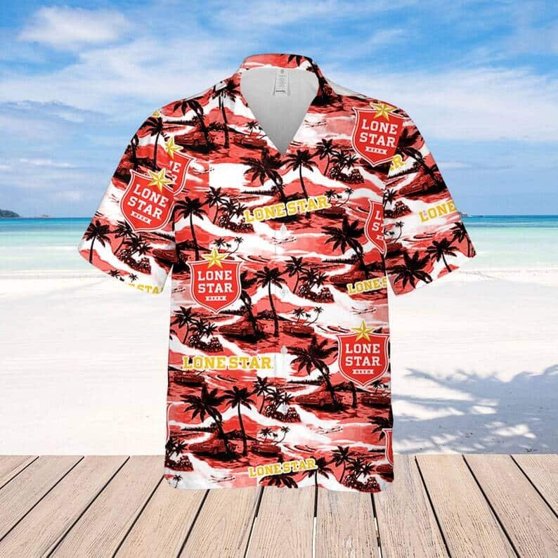 Lone Star Island Pattern Hawaiian Shirt Beach Gift For Friend Lone Star Island Pattern Hawaiian Shirt Beach Gift For Friend