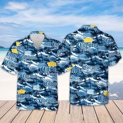 Corona Extra Island Pattern Hawaiian Shirt Best Beach Gift