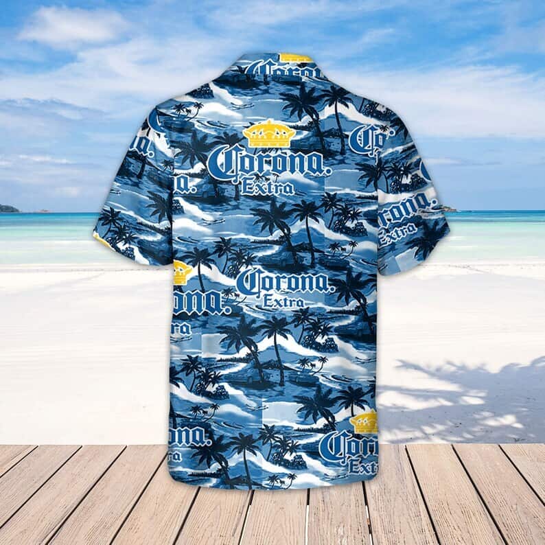 Corona Extra Island Pattern Hawaiian Shirt Best Beach Gift Corona Extra Island Pattern Hawaiian Shirt Best Beach Gift