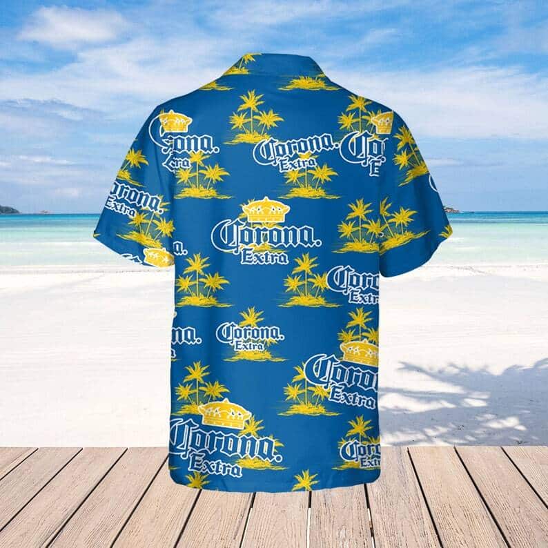 Corona Extra Island Pattern Hawaiian Shirt Gift For Beach Vacation