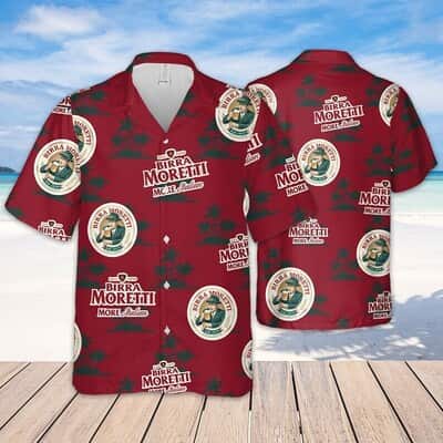 Birra Moretti Beer Coconut Island Pattern Hawaiian Shirt Birra Moretti Beer Coconut Island Pattern Hawaiian Shirt