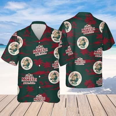 Birra Moretti Beer Hawaiian Shirt Beach Gift For Him Birra Moretti Beer Hawaiian Shirt Beach Gift For Him