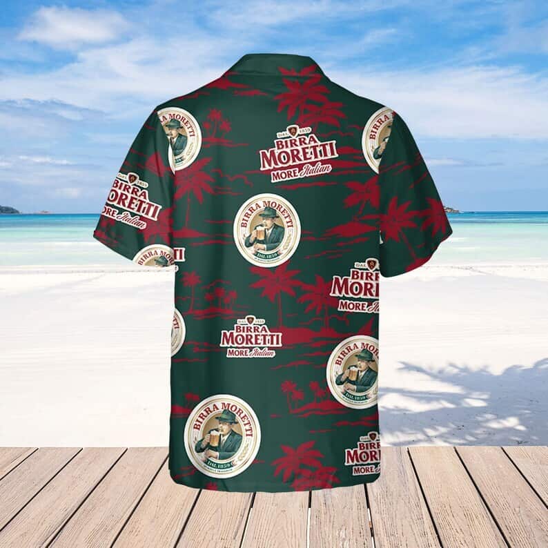 Birra Moretti Beer Hawaiian Shirt Beach Gift For Him Birra Moretti Beer Hawaiian Shirt Beach Gift For Him