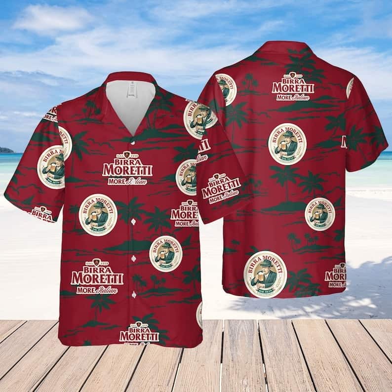 Birra Moretti Beer Hawaiian Shirt Father's Day Gift For Beach Lovers Birra Moretti Beer Hawaiian Shirt Father's Day Gift For Beach Lovers