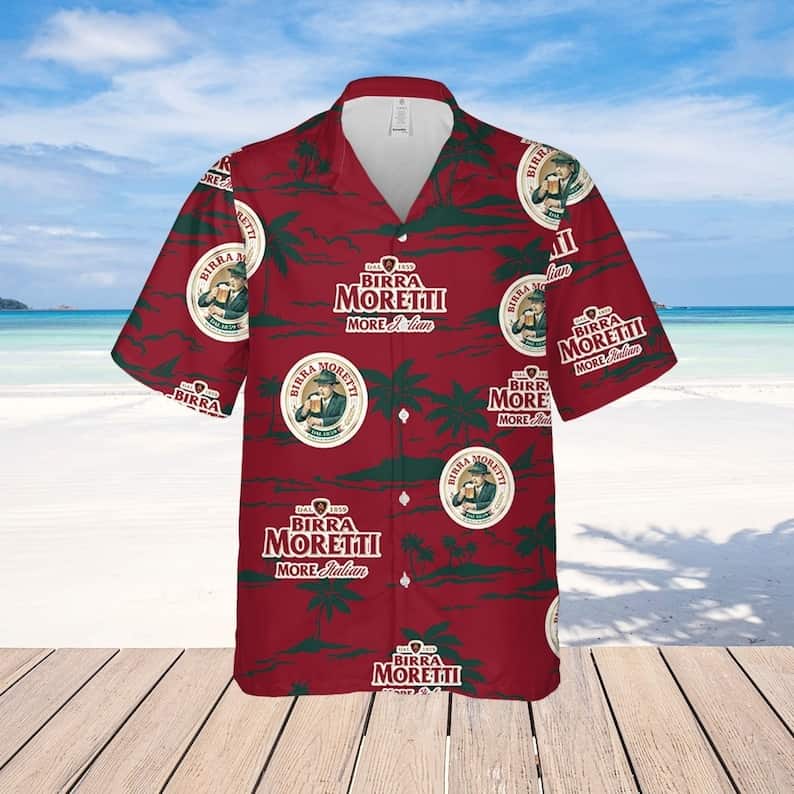 Birra Moretti Beer Hawaiian Shirt Father's Day Gift For Beach Lovers Birra Moretti Beer Hawaiian Shirt Father's Day Gift For Beach Lovers