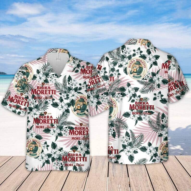 Birra Moretti Hawaiian Shirt Beach Gift For Beer Lovers Birra Moretti Hawaiian Shirt Beach Gift For Beer Lovers