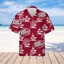 Dr.Pepper Beer Hawaiian Shirt Coconut Island Pattern Beach Vacation Gift