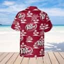 Dr.Pepper Beer Hawaiian Shirt Coconut Island Pattern Beach Vacation Gift