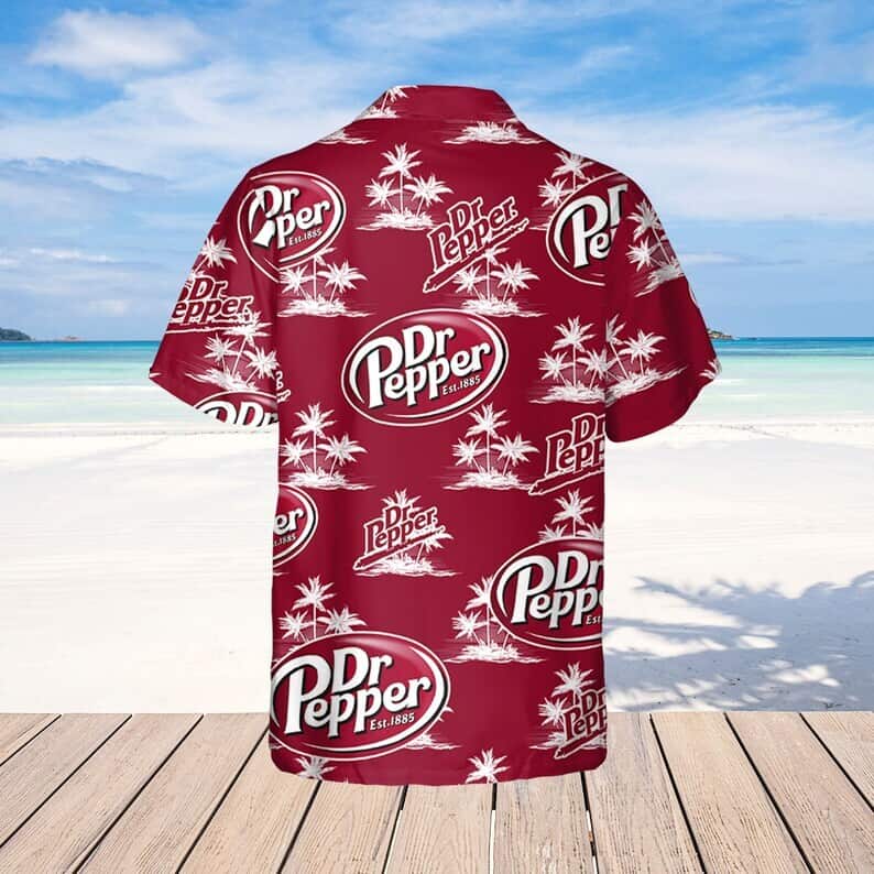 Dr.Pepper Beer Hawaiian Shirt Coconut Island Pattern Beach Vacation Gift Dr.Pepper Beer Hawaiian Shirt Coconut Island Pattern Beach Vacation Gift