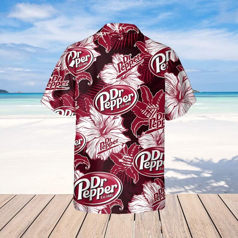 Dr.Pepper Hawaiian Shirt Tropical Flower Pattern Beer Lovers Gift Dr.Pepper Hawaiian Shirt Tropical Flower Pattern Beer Lovers Gift