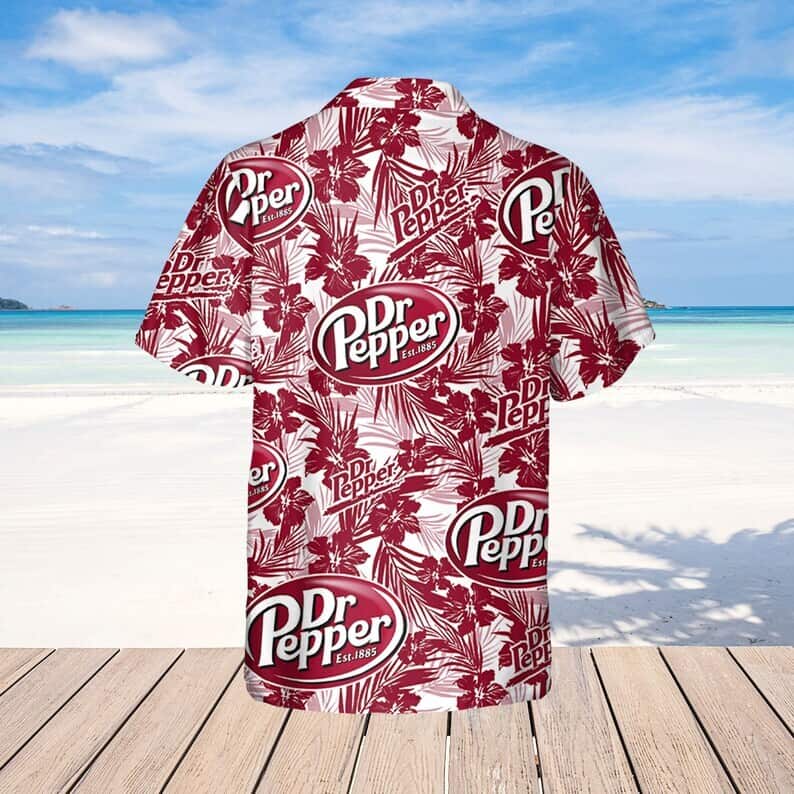 Dr.Pepper Hawaiian Shirt Tropical Flower Pattern Beach Gift For Beer Lovers Dr.Pepper Hawaiian Shirt Tropical Flower Pattern Beach Gift For Beer Lovers
