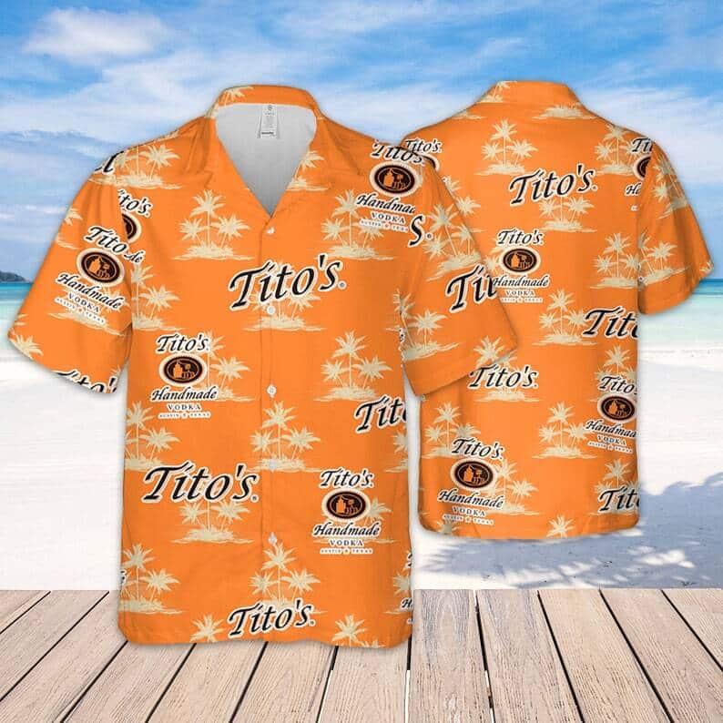 Tito's Vodka Hawaiian Shirt Island Pattern Beach Lovers Gift Tito's Vodka Hawaiian Shirt Island Pattern Beach Lovers Gift