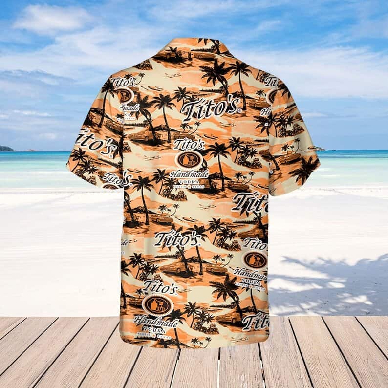 Tito's Vodka Hawaiian Shirt Sea Island Pattern Beach Lovers Gift Tito's Vodka Hawaiian Shirt Sea Island Pattern Beach Lovers Gift