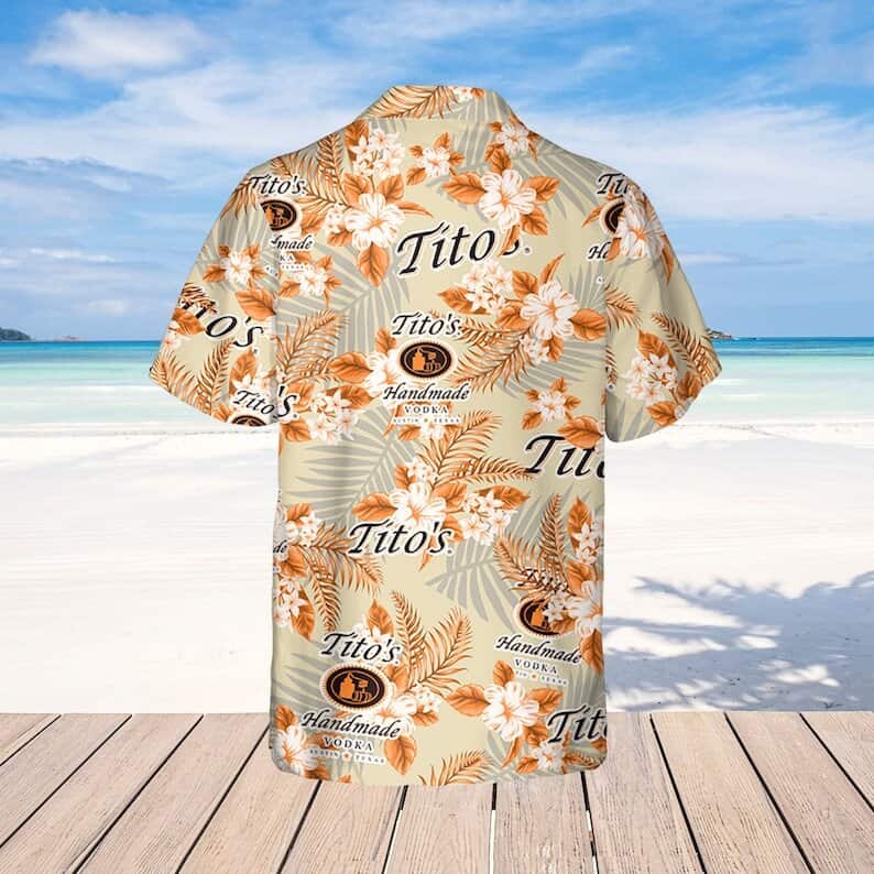 Tito's Hawaiian Shirt Tropical Flower Pattern Beach Lovers Gift Tito's Hawaiian Shirt Tropical Flower Pattern Beach Lovers Gift