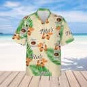Tito's Vodka Hawaiian Shirt Hibiscus Flower And Palm Leaves Pattern Tito's Vodka Hawaiian Shirt Hibiscus Flower And Palm Leaves Pattern